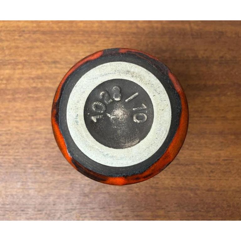 Jarrón de Lava Grasa WGP de la West German Pottery de mediados de siglo, Ilkra Edelkeramik, años 60 en venta 2
