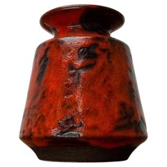 Mid-Century West German Pottery WGP Fat Lava Vase von Ilkra Edelkeramik, 1960er Jahre