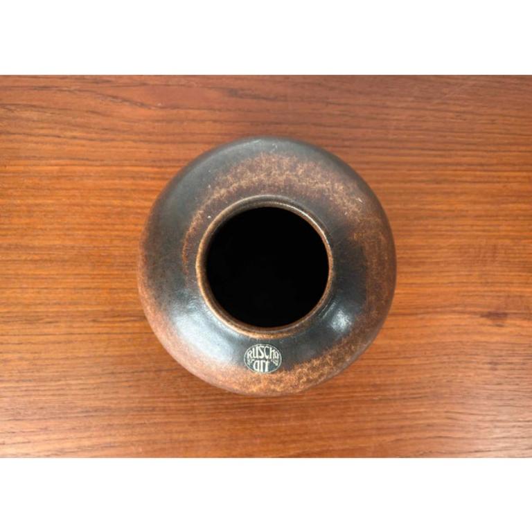Mid-Century West German Pottery WGP Fat Lava Vase from Ruscha, 1960s In Good Condition For Sale In Hamburg, DE