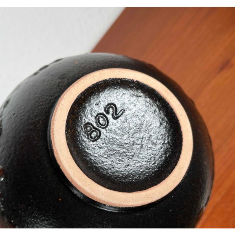 20th Century Mid-Century West German Pottery WGP Fat Lava Vase from Ruscha, 1960s For Sale
