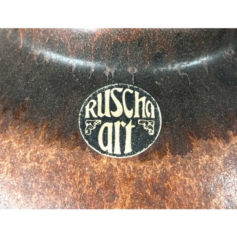 Mid-Century West German Pottery WGP Fat Lava Vase from Ruscha, 1960s For Sale 1