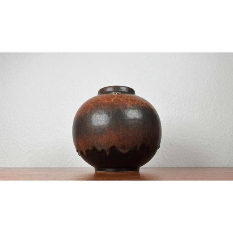 Mid-Century West German Pottery WGP Fat Lava Vase from Ruscha, 1960s For Sale 3