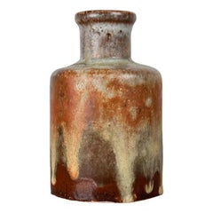 Mid-Century West German Pottery WGP Fat Lava Vase from Ruscha, 1960s