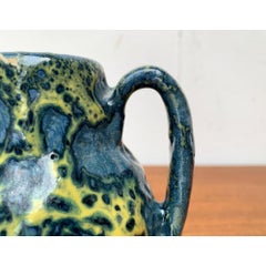 Mid-Century West German Pottery WGP Fat Lava Vase from Scheurich, 1960s