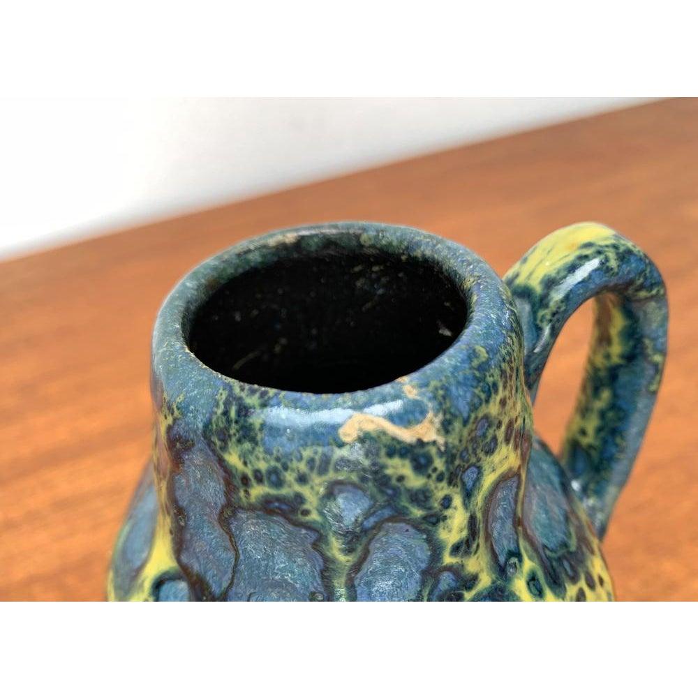 Tedesco Vaso in ceramica West German Pottery WGP Fat Lava di Scheurich, 1960, metà secolo in vendita