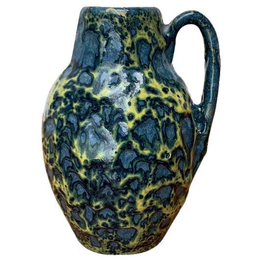 Mid-Century West German Pottery WGP Fat Lava Vase von Scheurich, 1960er Jahre
