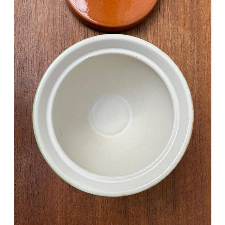 Ciotola con vaso WGP in West German Pottery di metà secolo con coperchio, anni '60 In condizioni ottime in vendita a Hamburg, DE