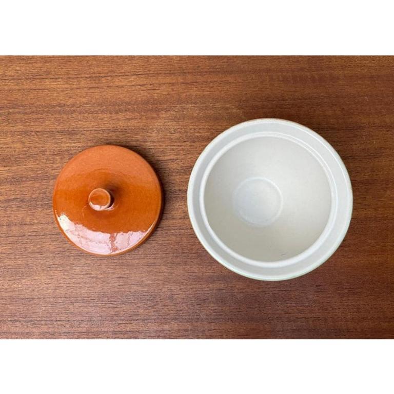 Ceramica Ciotola con vaso WGP in West German Pottery di metà secolo con coperchio, anni '60 in vendita