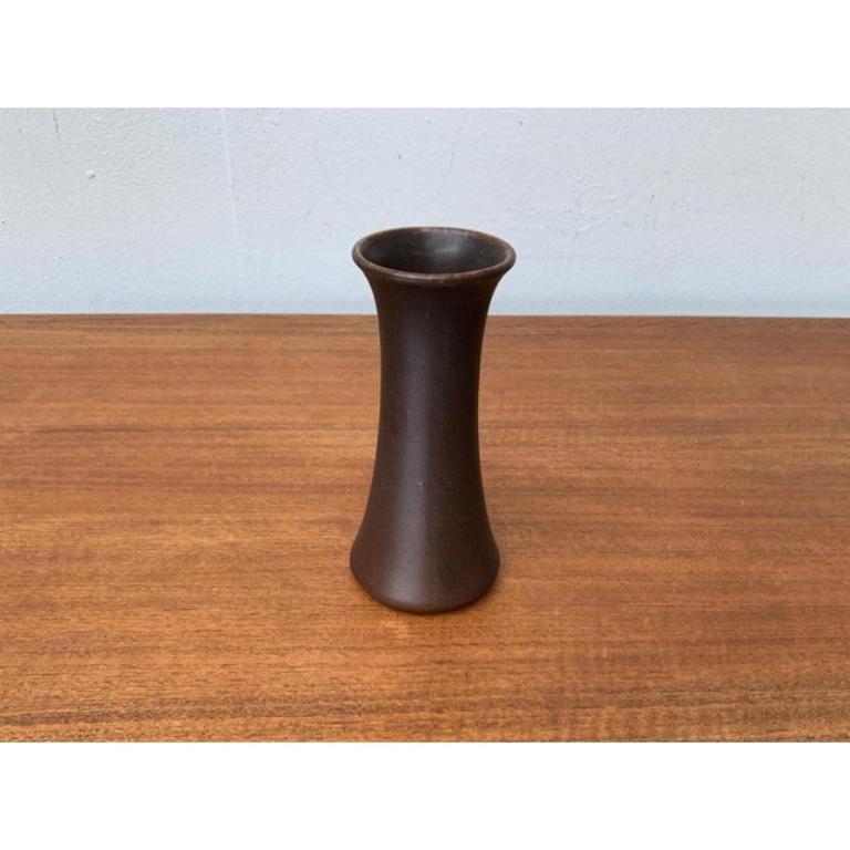 Mid-Century West German Pottery WGP Minimalist Vase from Jasba 1960s For Sale 3