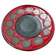 Piatto da parete WGP in ceramica della West German Pottery di metà secolo di Dümler & Breiden, anni '60