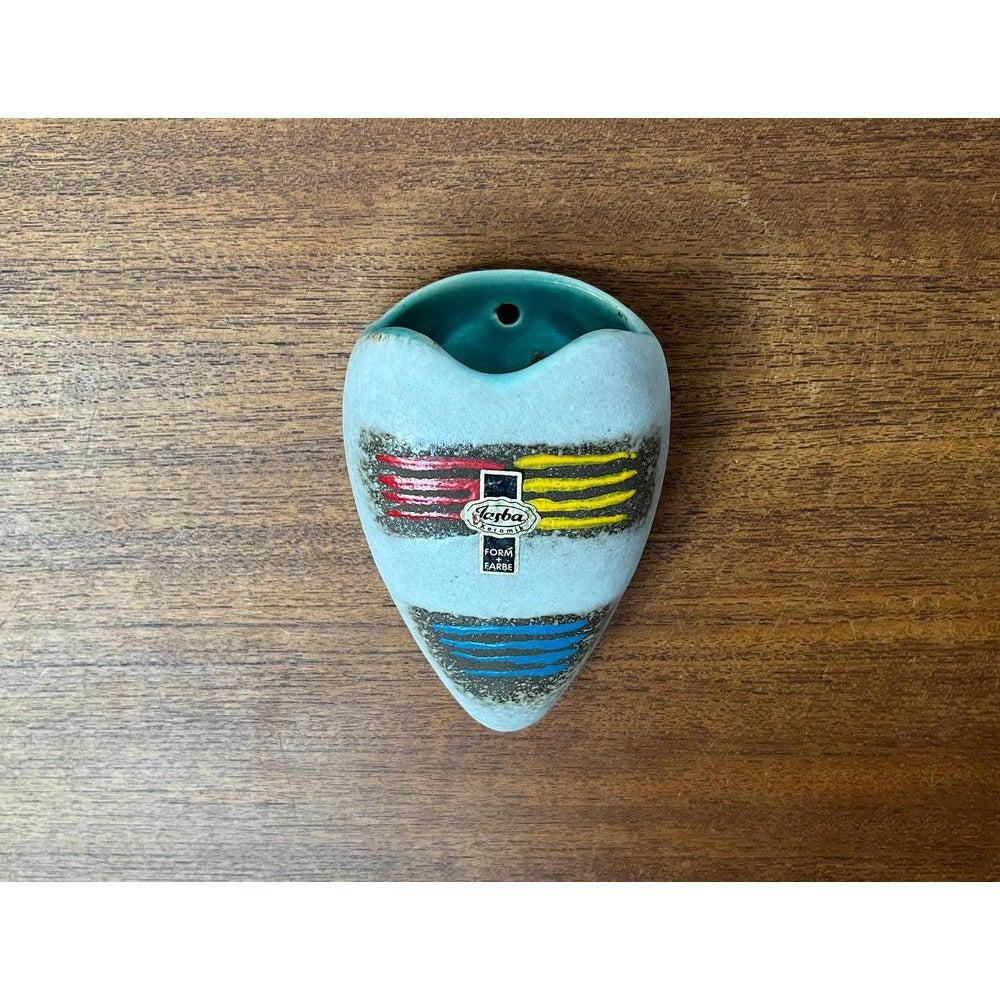 Vaso da parete WGP in ceramica della West German Pottery, 1960, di Jasba in vendita 1