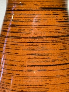 Mid-Century West German Scheurich 1218-25 Pottery Vase in Ochre and Caramel