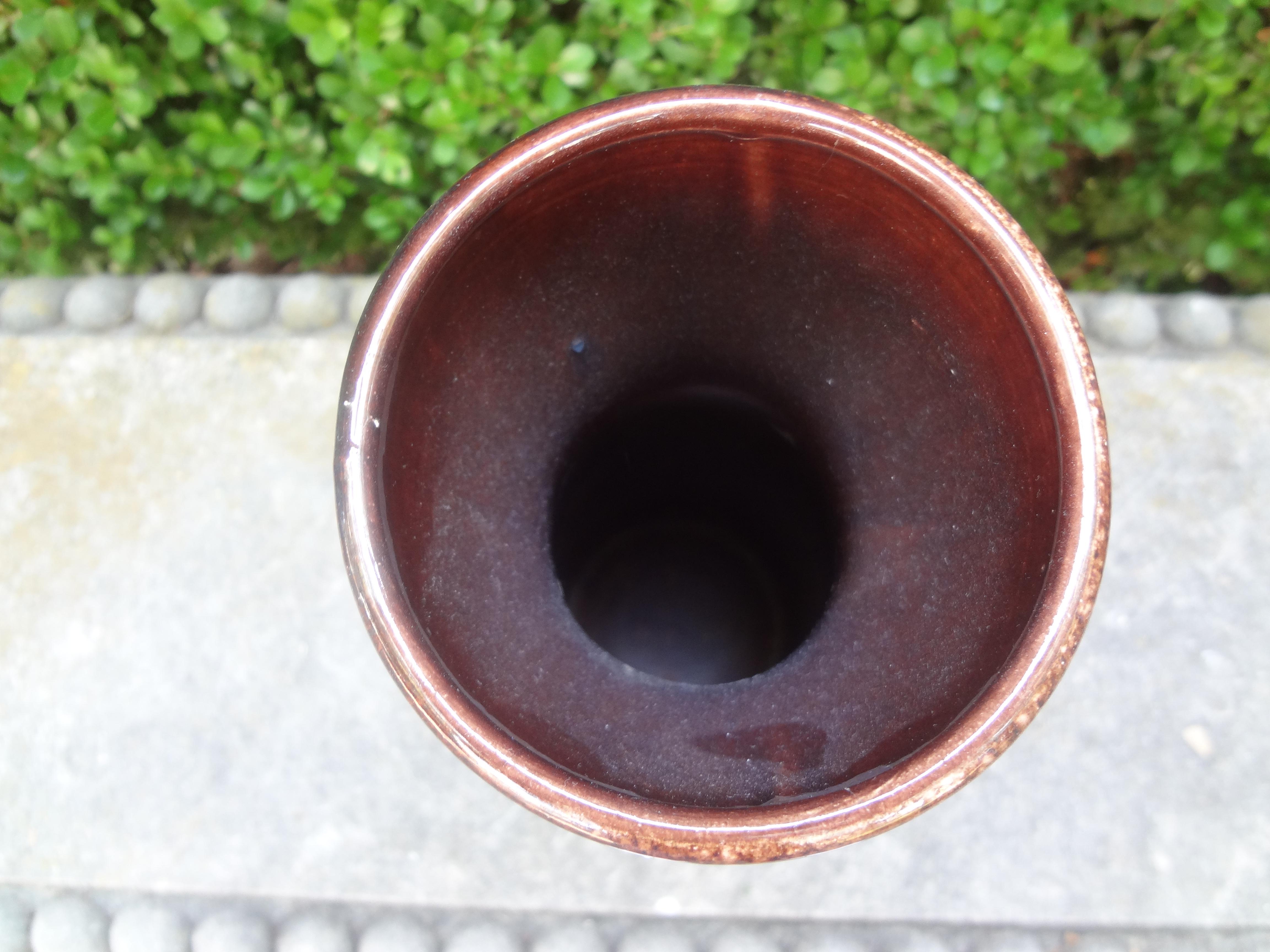 Ceramic Mid Century West German Vase For Sale