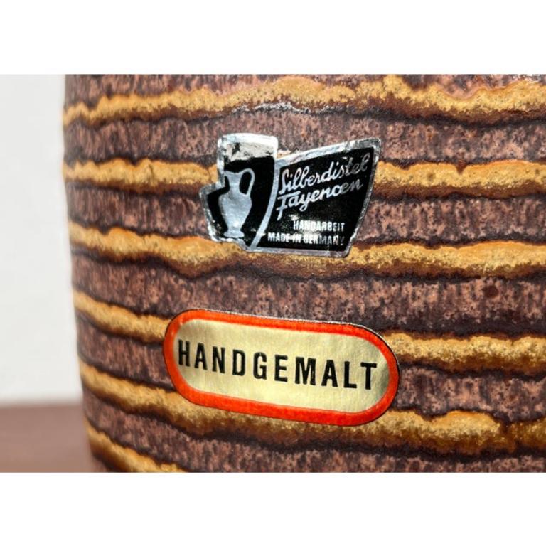 Jarrón o Jardinera WGP de cerámica de Alemania Occidental de mediados de siglo de Silberdistel, años 60 en venta 3