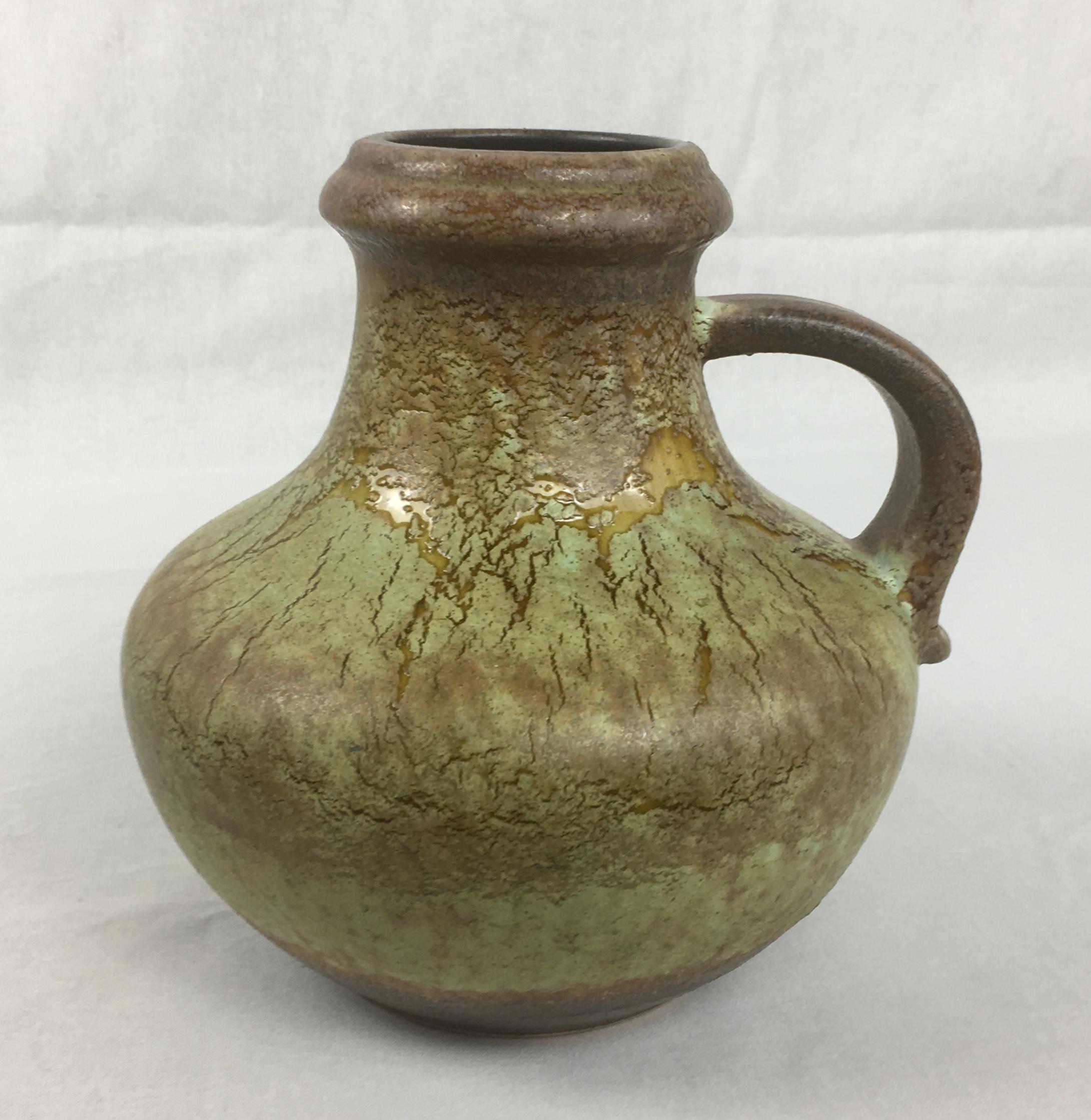 Hand-Crafted Midcentury Studio Pottery Jar or Jug for Scheurich Keramik For Sale