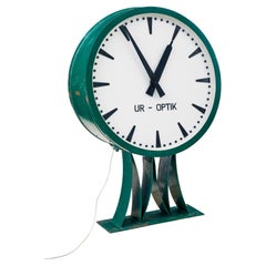 Horloge de station industrielle suédoise Westerstrands du milieu du siècle dernier