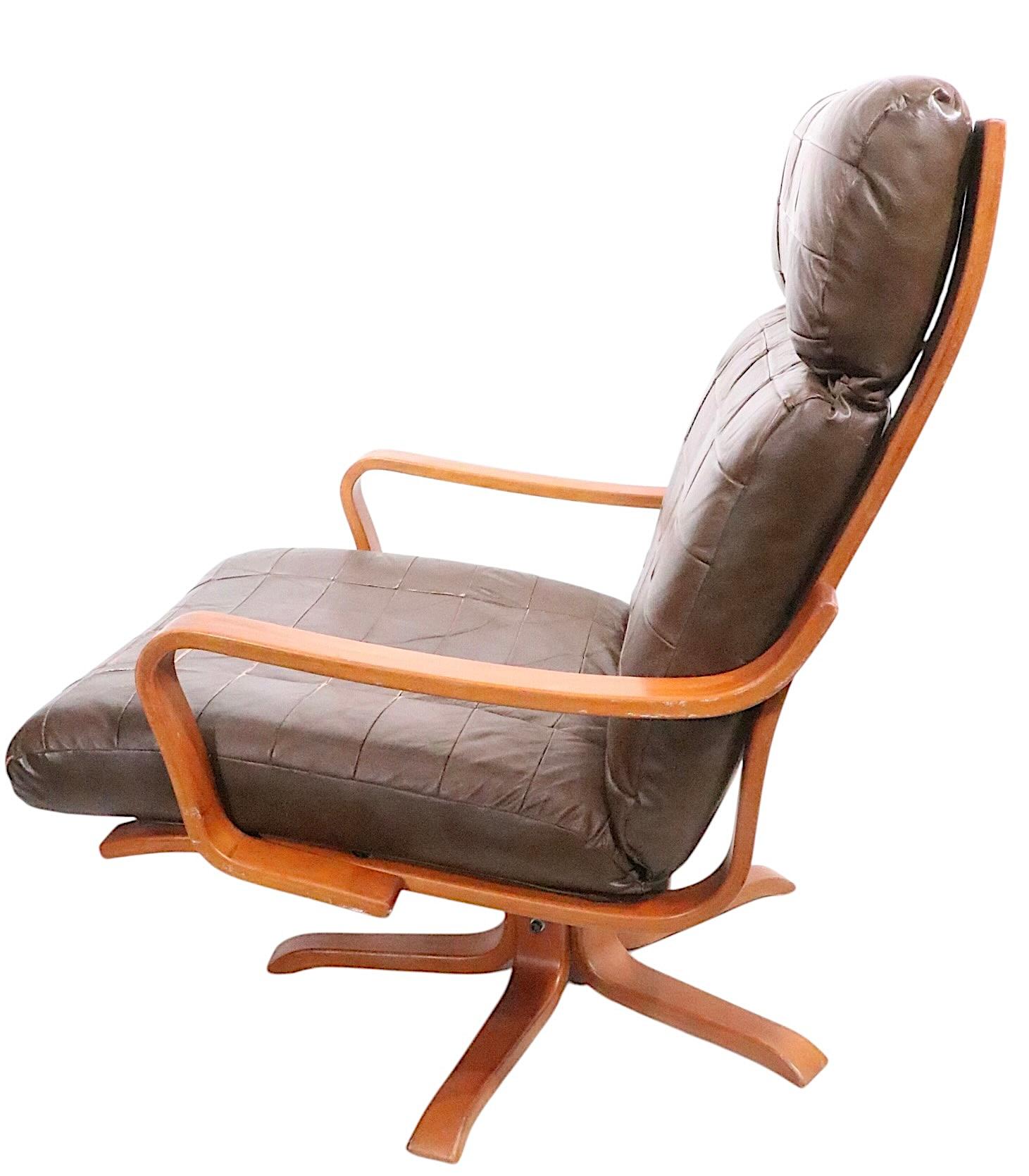 Mid Century Westnofa Chair and Ottoman For Sale 4