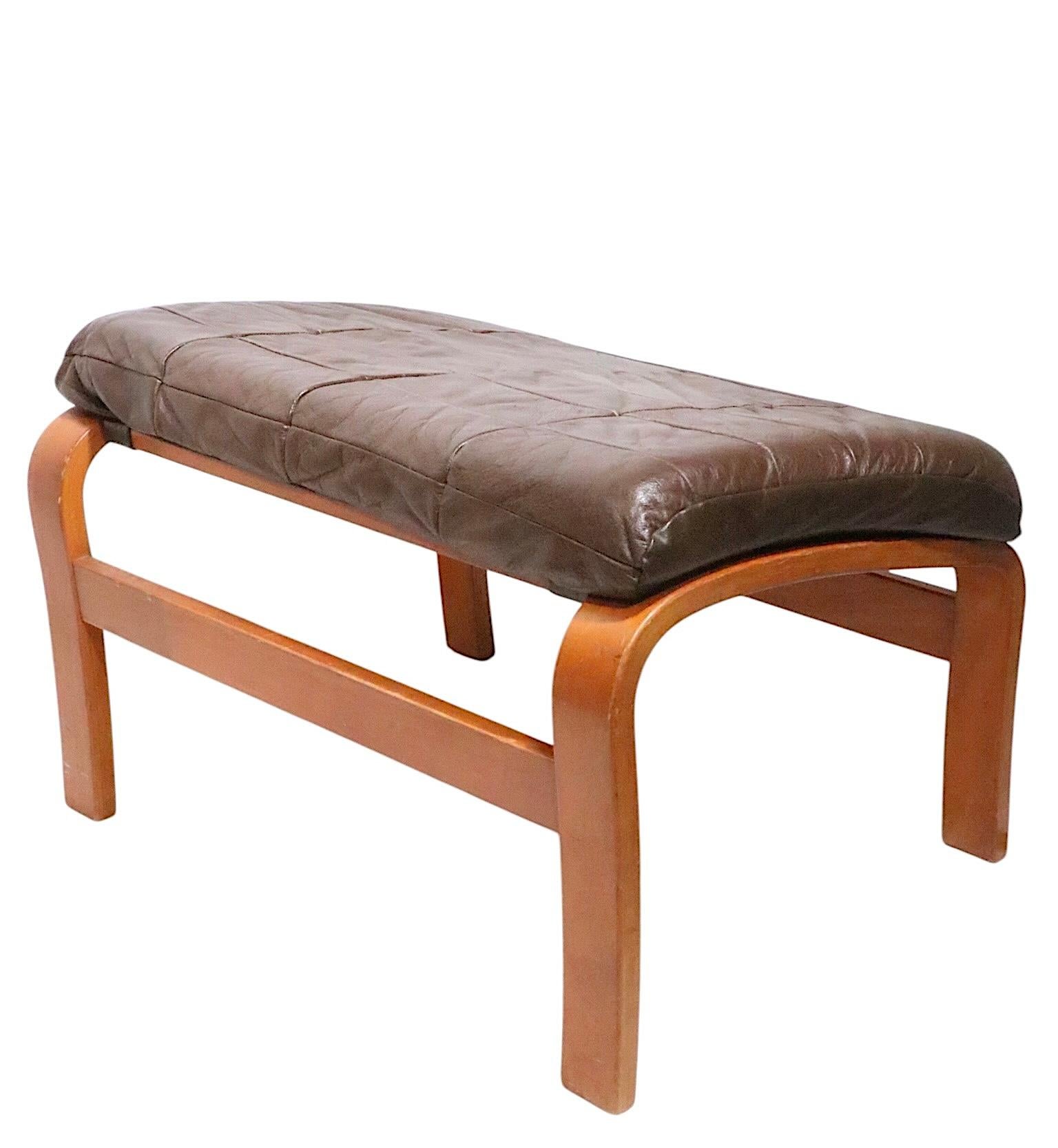 Mid Century Westnofa Chair and Ottoman For Sale 5