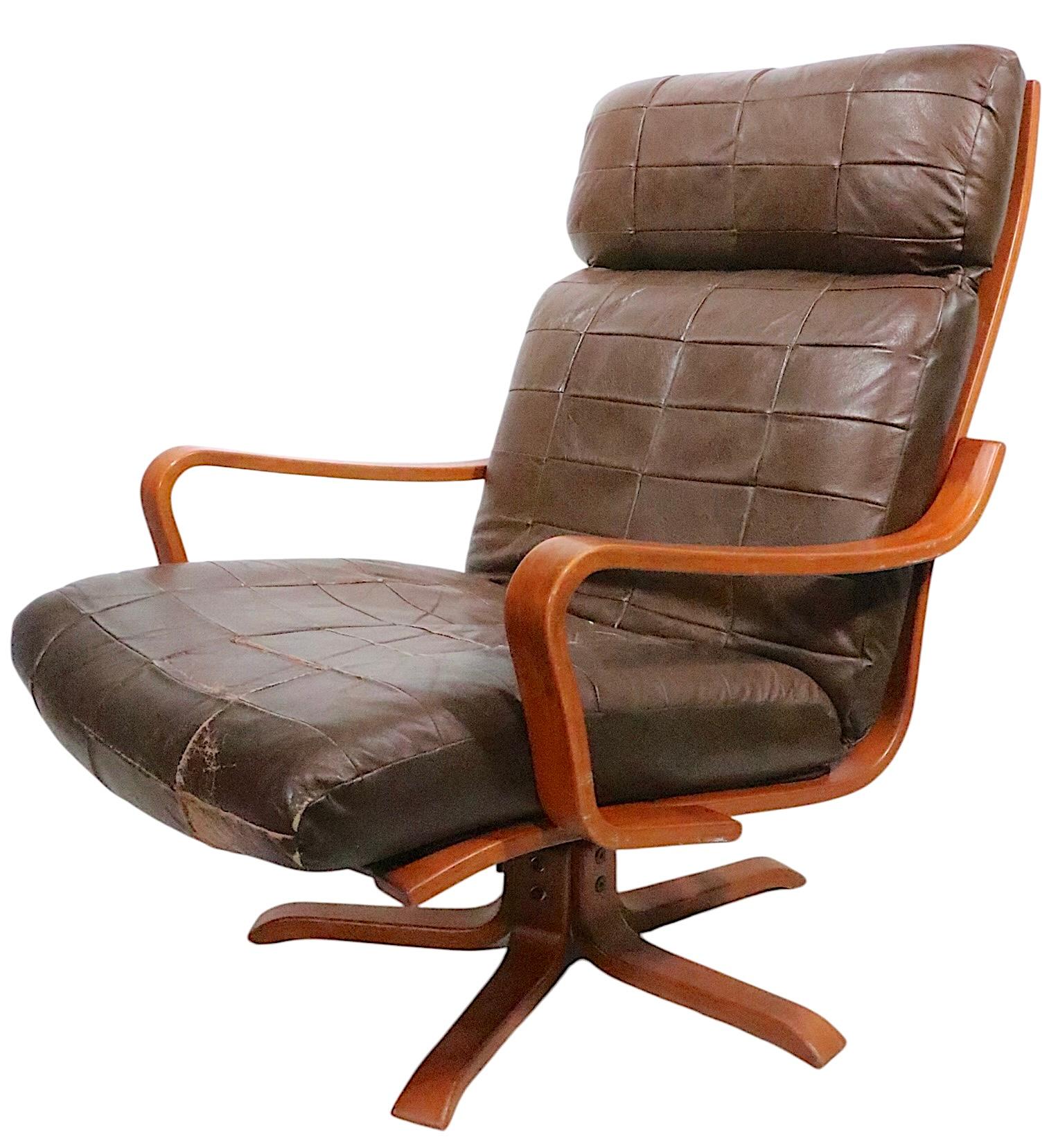 Mid Century Westnofa Chair and Ottoman For Sale 6