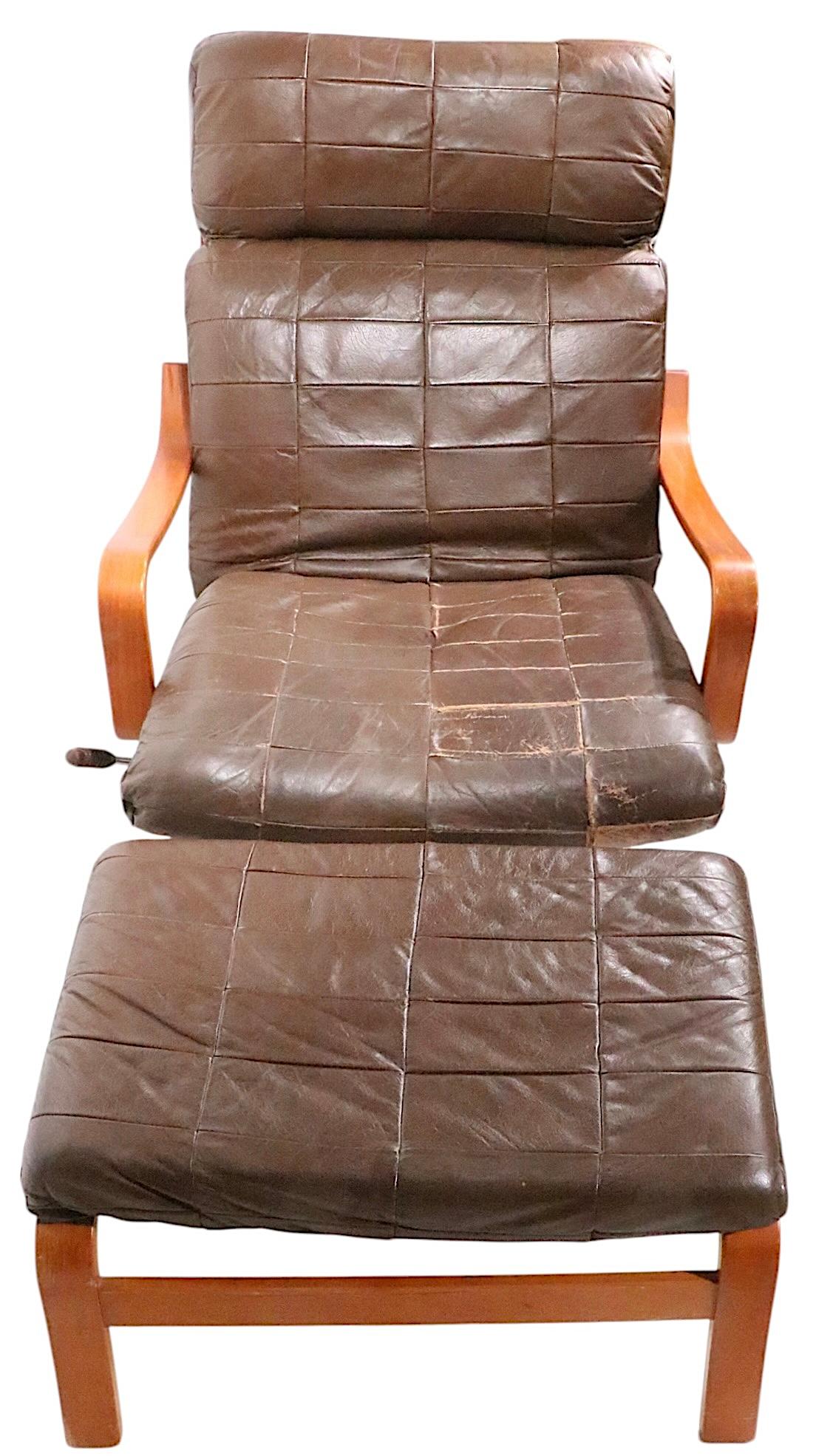 Mid Century Westnofa Chair and Ottoman For Sale 7
