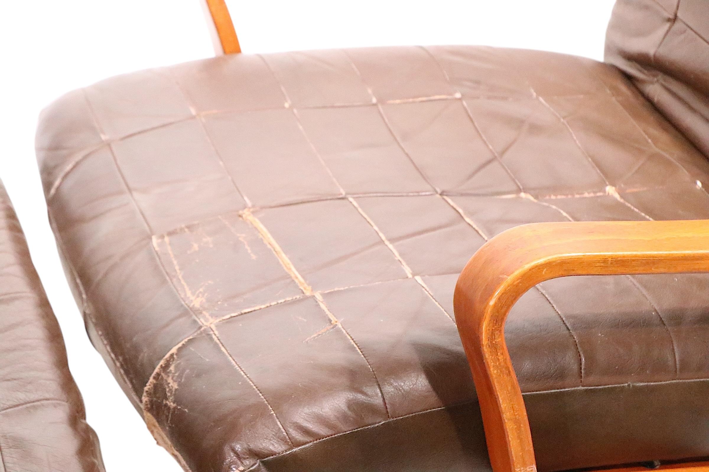 Mid Century Westnofa Chair and Ottoman For Sale 11