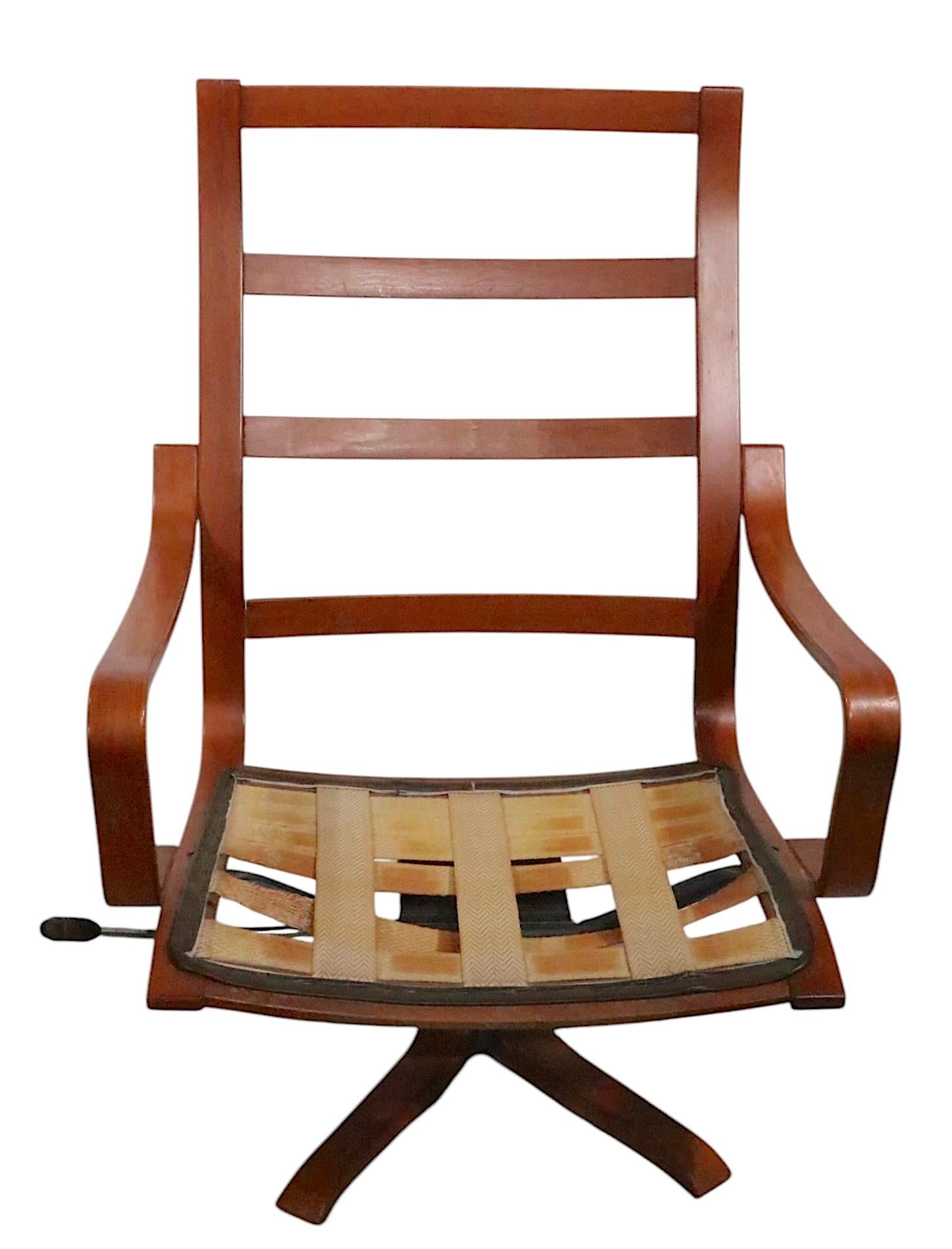 Mid Century Westnofa Chair and Ottoman For Sale 12