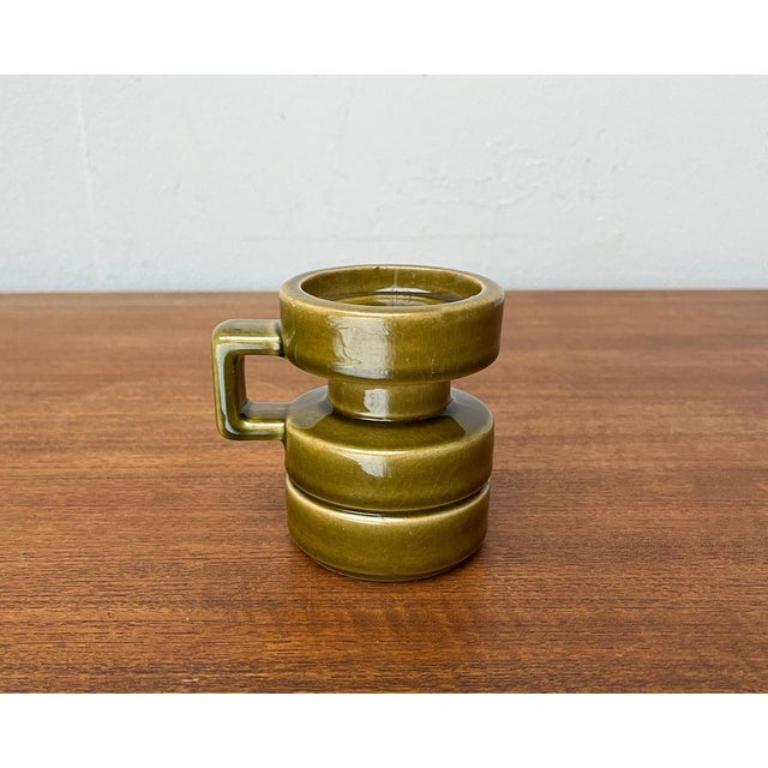 Portavelas de mediados de siglo WGP West German Pottery de Cari Zalloni, años 60 en venta 4