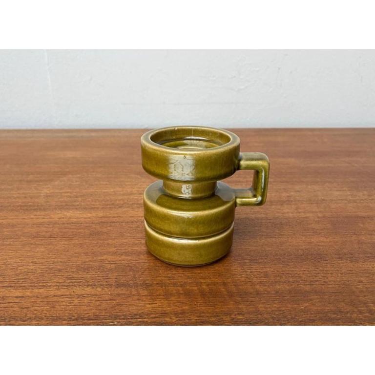 Portavelas de mediados de siglo WGP West German Pottery de Cari Zalloni, años 60 en venta 2