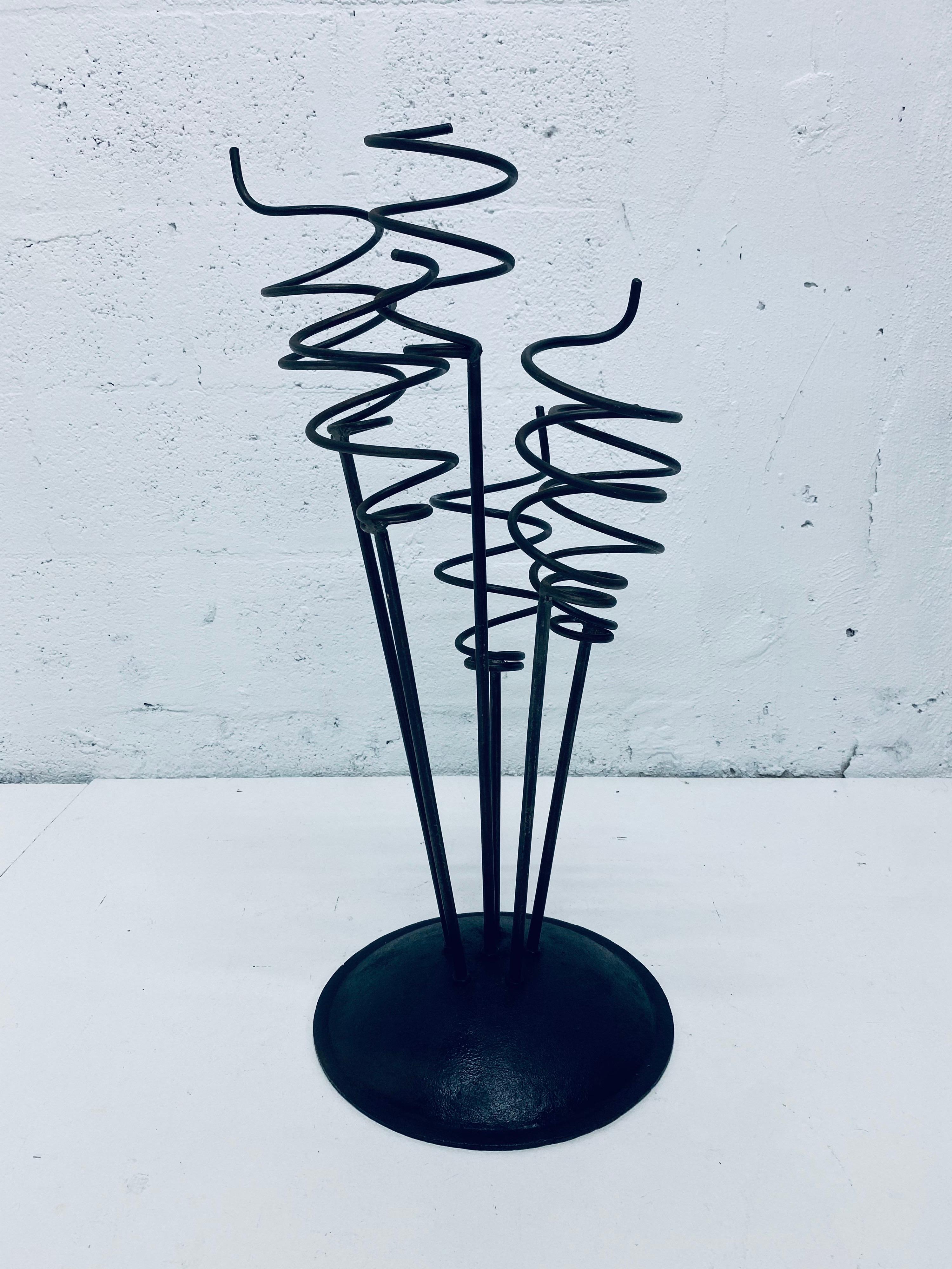 Midcentury Whimsical Iron Umbrella Stand or Wine Rack, 1960s For Sale 8
