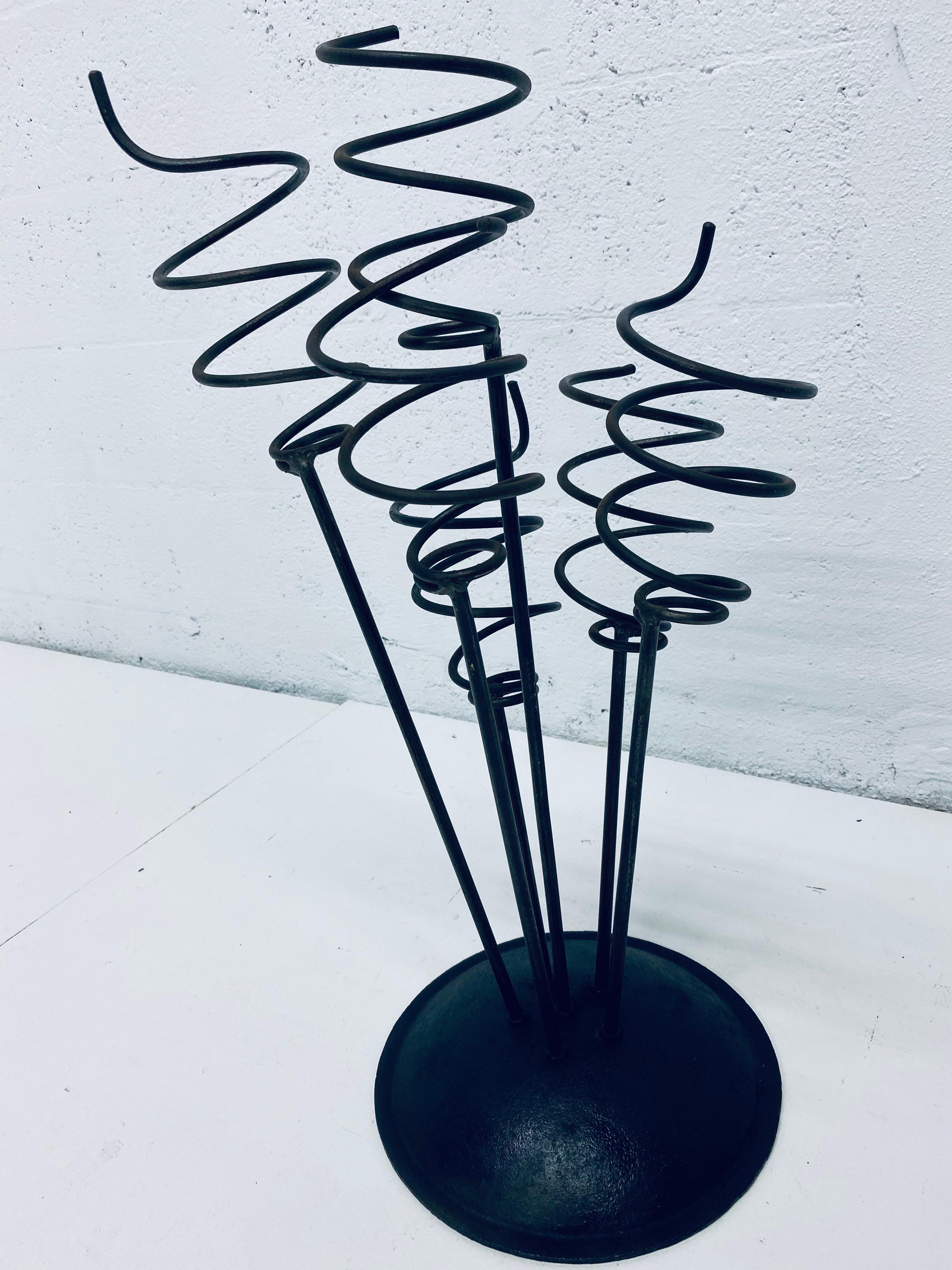 Mid-Century Modern Midcentury Whimsical Iron Umbrella Stand or Wine Rack, 1960s For Sale