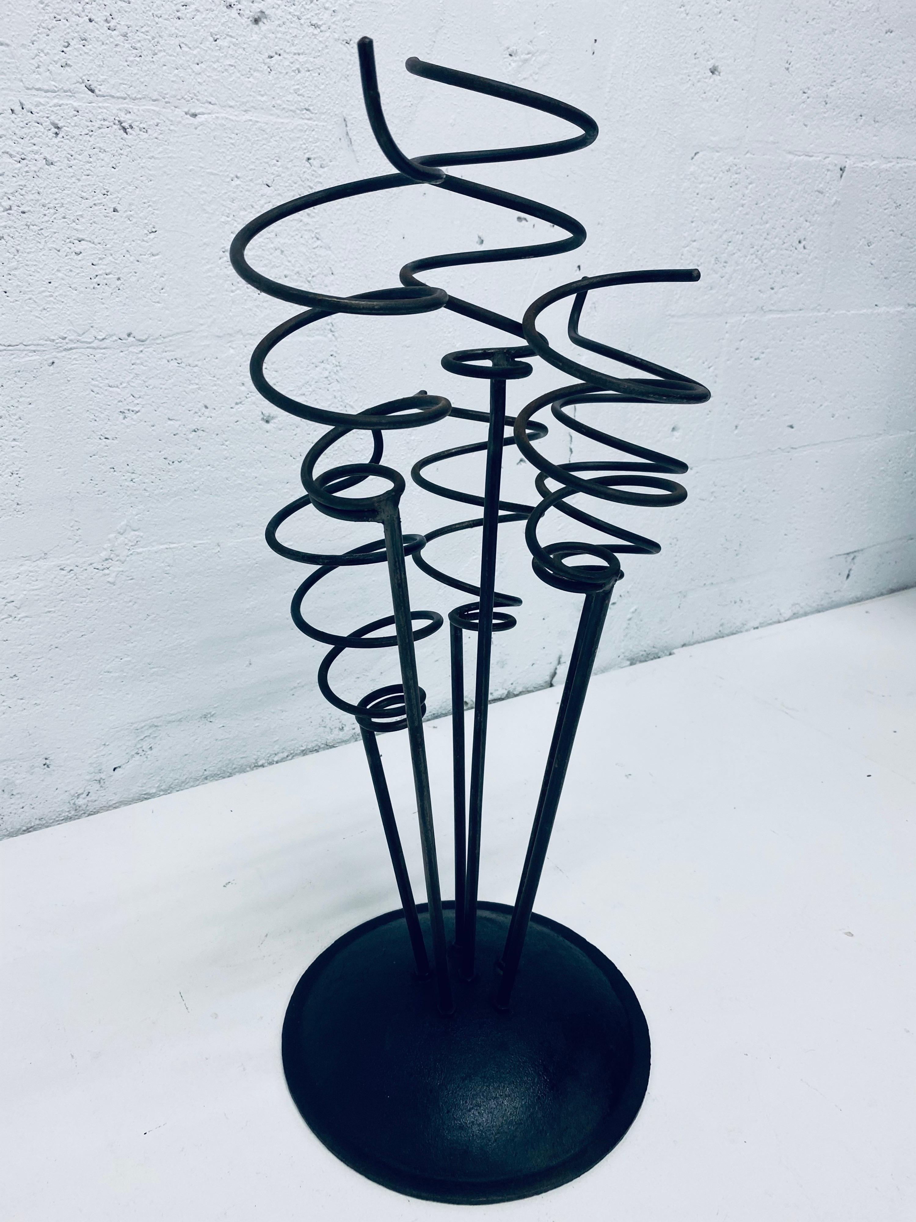 Unknown Midcentury Whimsical Iron Umbrella Stand or Wine Rack, 1960s For Sale