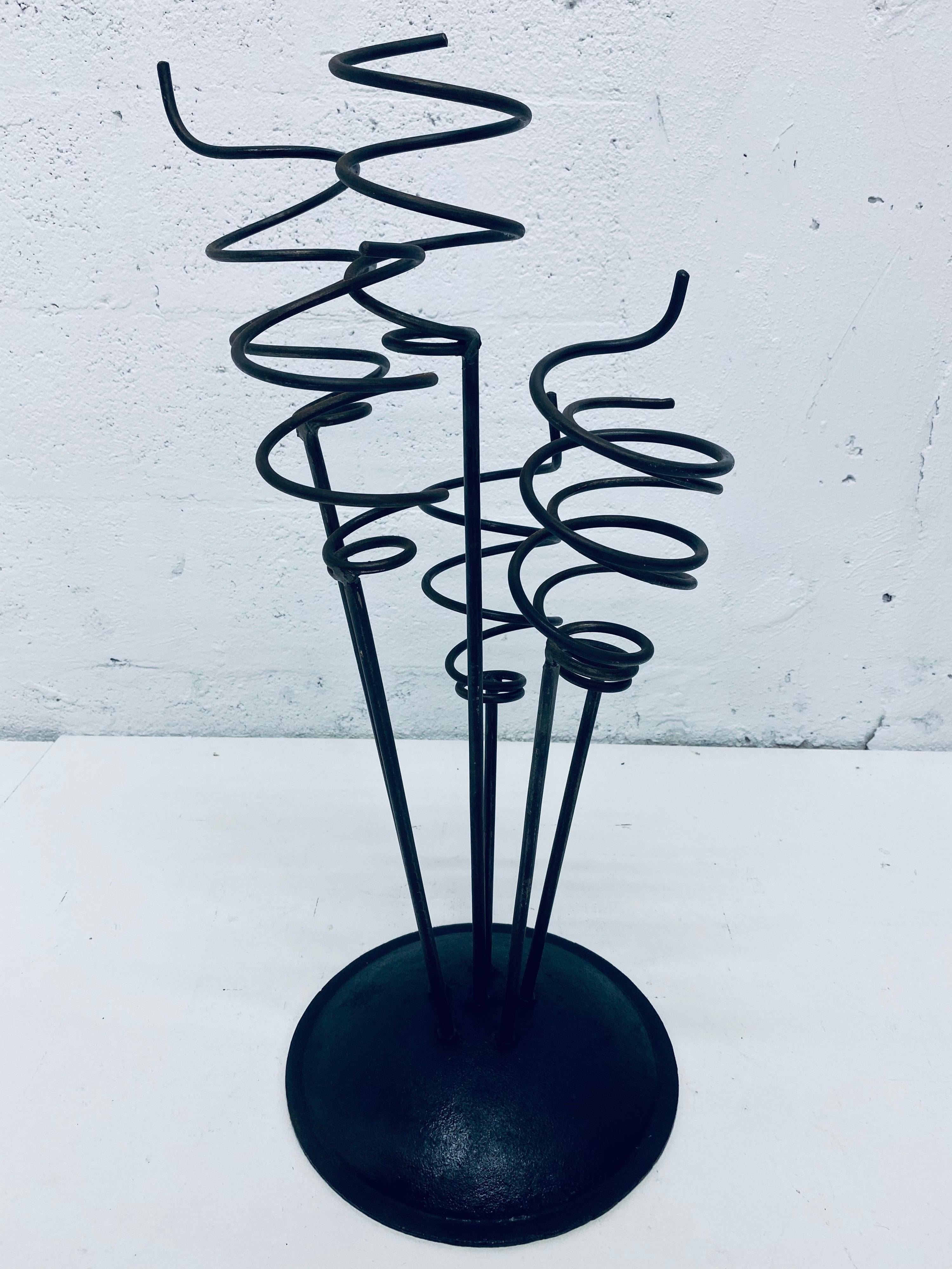 Midcentury Whimsical Iron Umbrella Stand or Wine Rack, 1960s For Sale 1