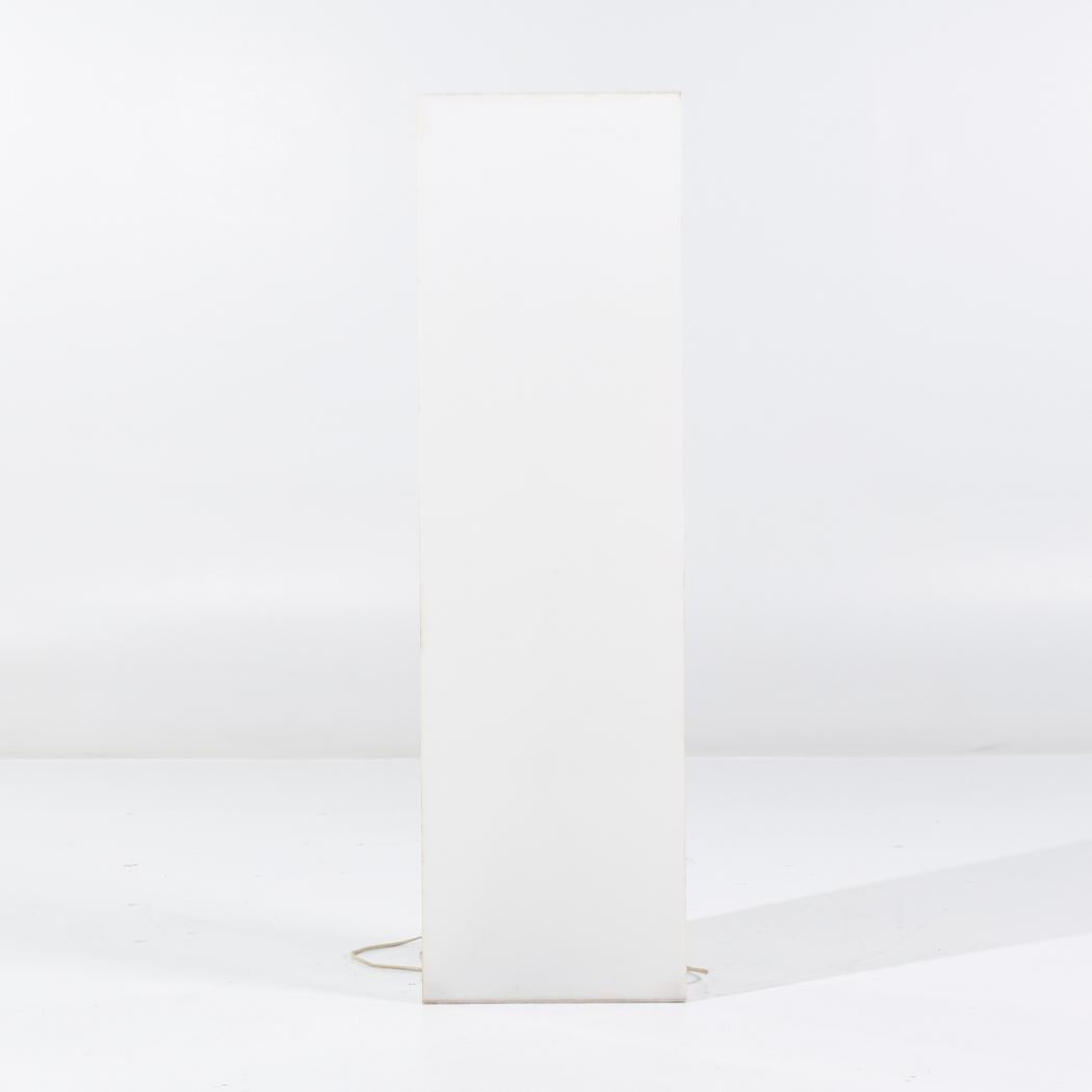 American Mid Century White Acrylic Floor Lamp For Sale