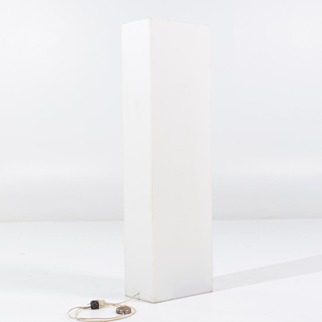 Mid Century White Acrylic Floor Lamp For Sale 1