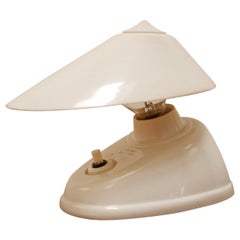 Mid-Century White Bakelite Table or Wall Lamp, 1960s