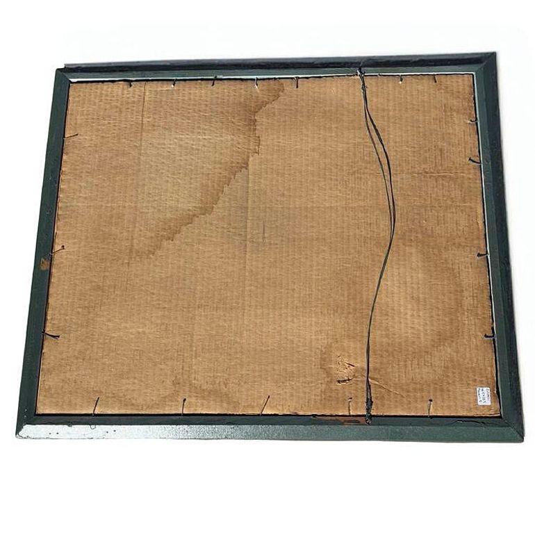 Weiße Kamelie Botanical Floral Lithographie Druck in Originalrahmen, Mitte des Jahrhunderts (Mitte des 20. Jahrhunderts) im Angebot