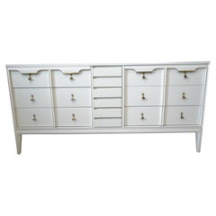 Vintage Mid Century White Dresser Chest for Basic Witz 