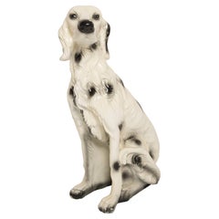 Midcentury White Giant Dalmatian Dog Sculpture, Italy, 1960s