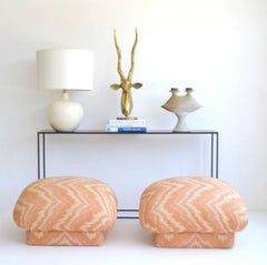 Midcentury White Glazed Ceramic Gourd Form Table Lamp