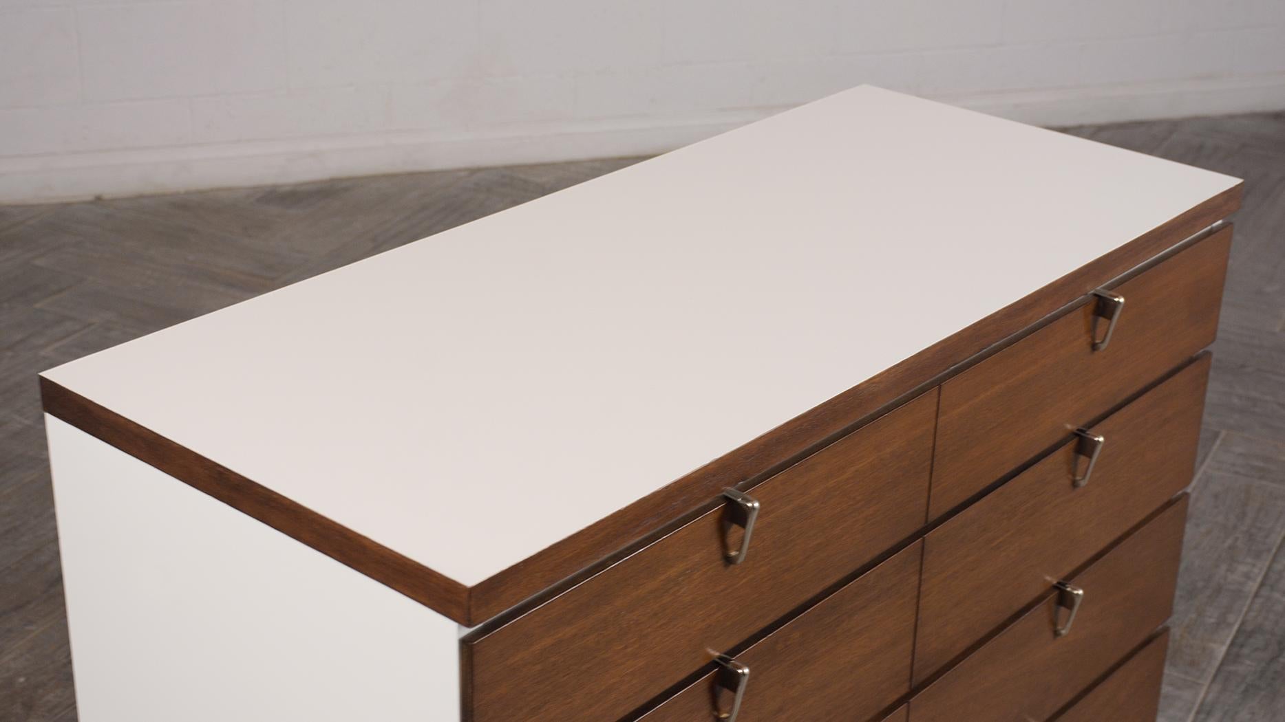 American Mid Century White Lacquered Dresser