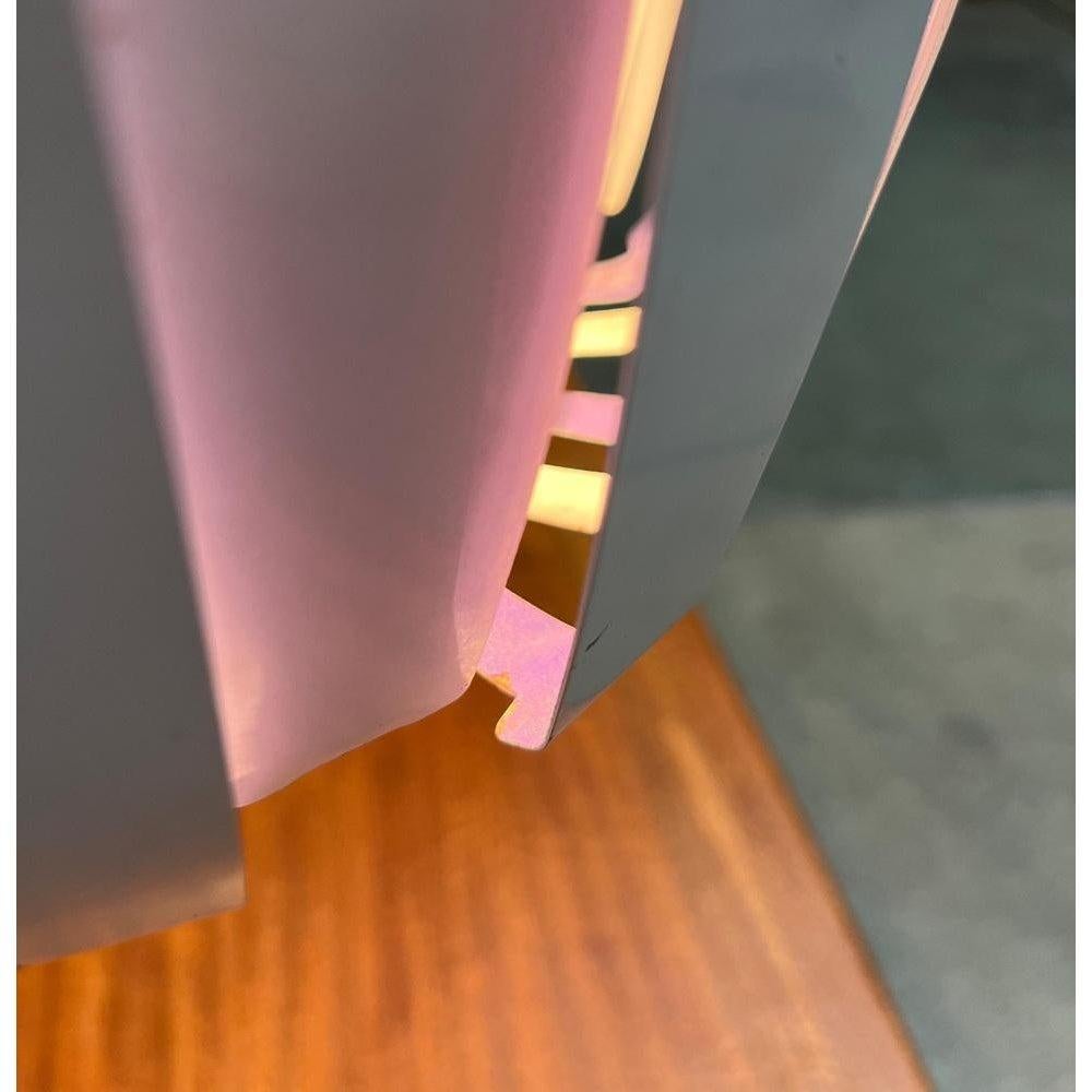 Lampada a sospensione di Werner Schou, 1960, in metallo e prisma, modello bianco di metà secolo in vendita 5