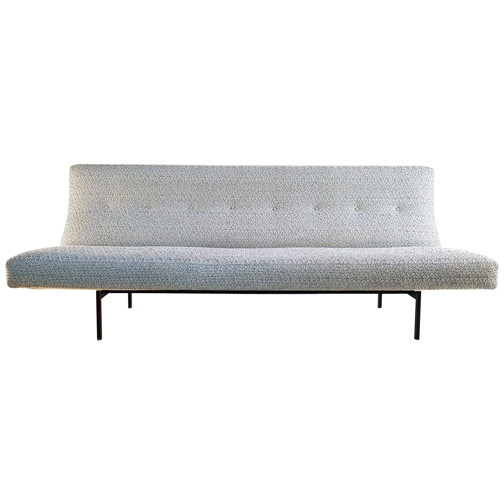 Midcentury White Modern Lounge Sofa, Italy