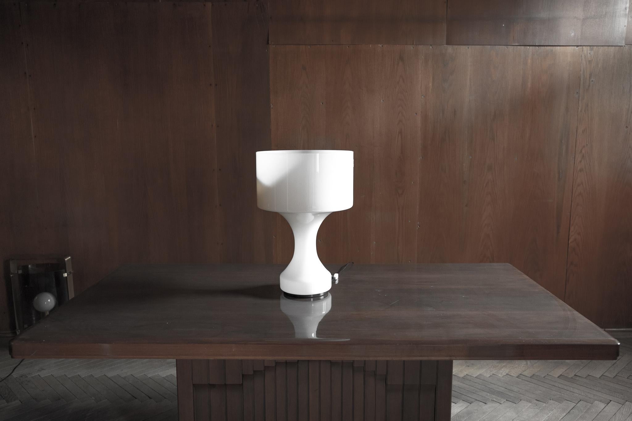 Mid Century Modern  Murano Glass Table Lamp Sebenica for Vistosi, Italy, 1960s 4