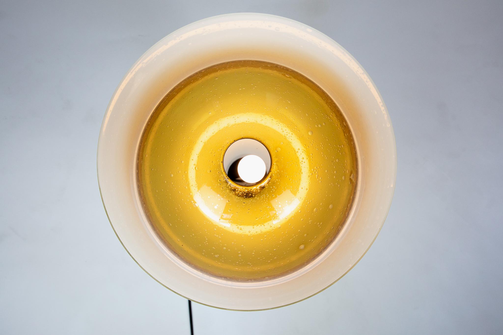 Mid Century Modern  Murano Glass Table Lamp Sebenica for Vistosi, Italy, 1960s 2
