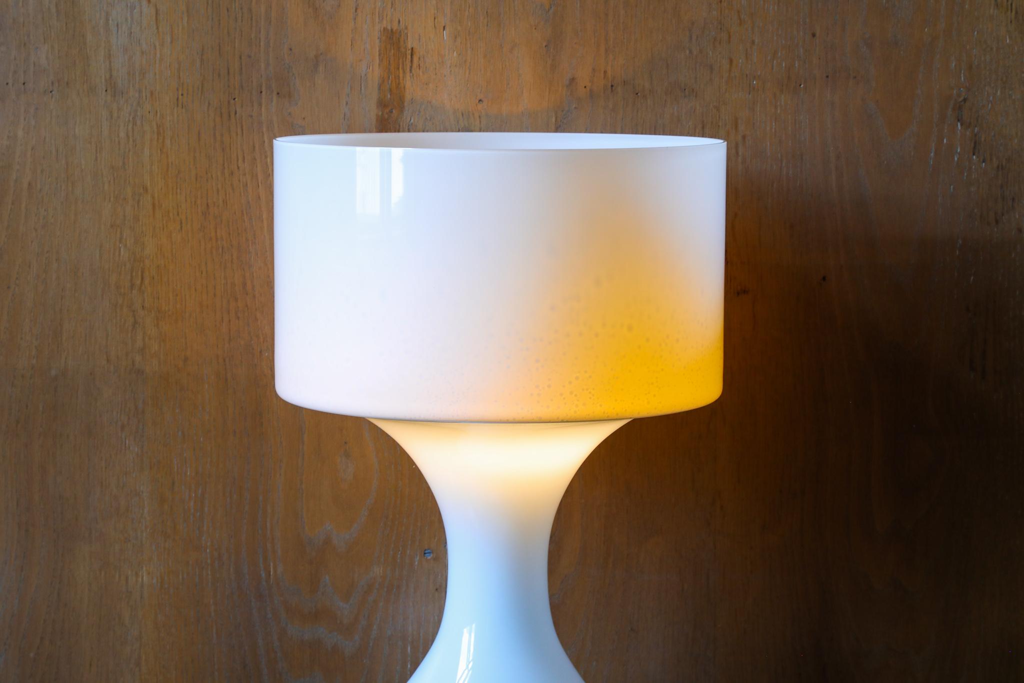 Mid Century Modern  Murano Glass Table Lamp Sebenica for Vistosi, Italy, 1960s 3