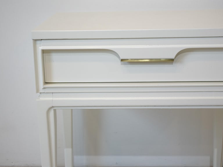 20th Century Mid Century White Nightstand by Basic Witz For Sale