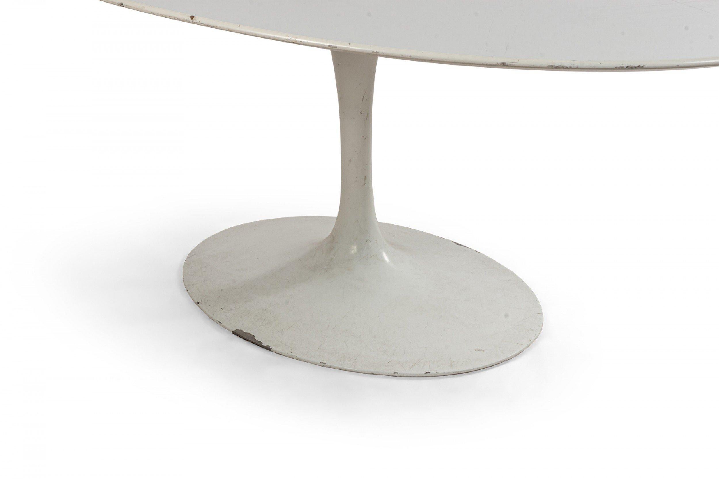 Mid-Century Modern Midcentury White Oval Tulip Dining Table