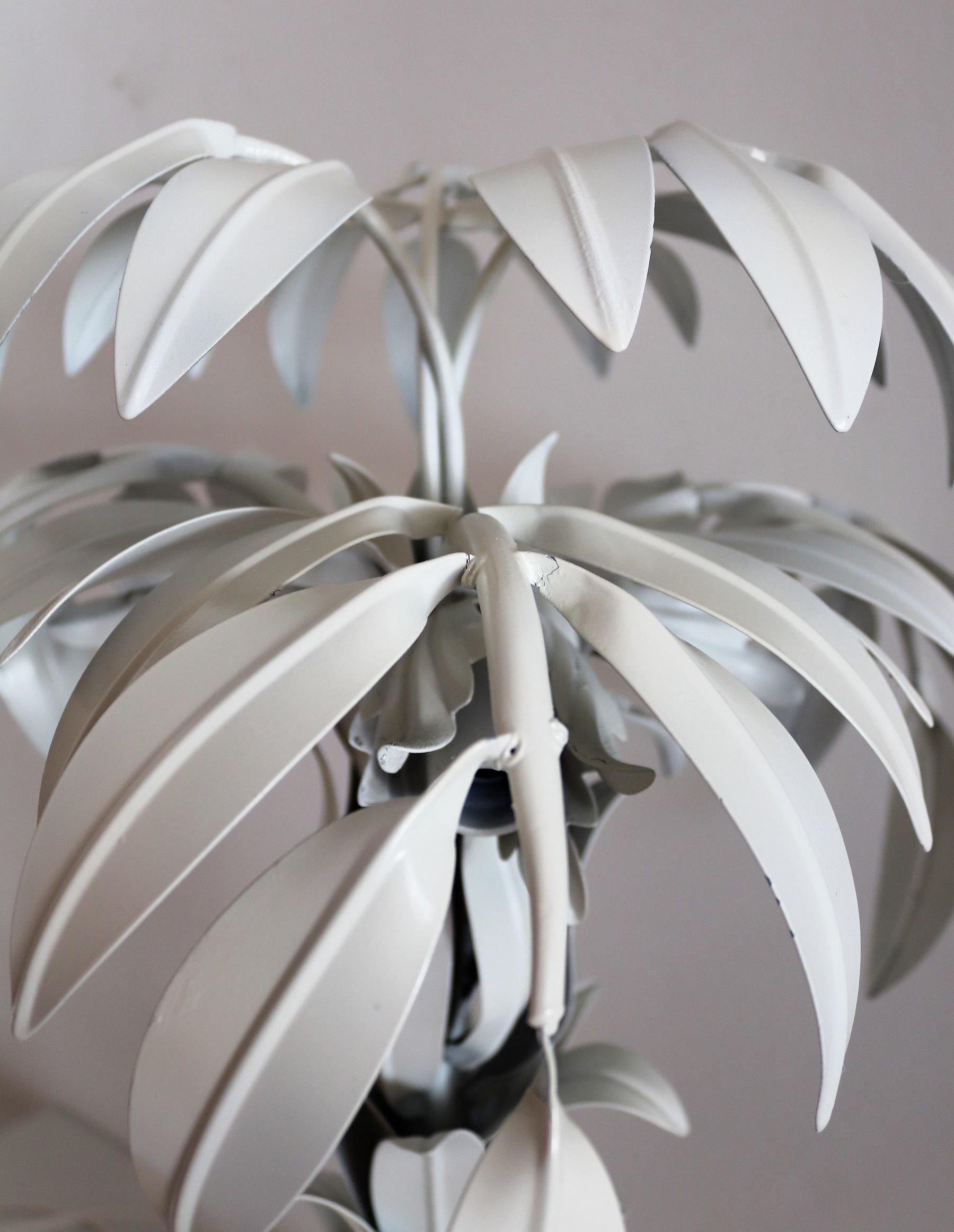 Mid-Century White Palm Tree Table Lamp by Hans Kögl, 1970s For Sale 2