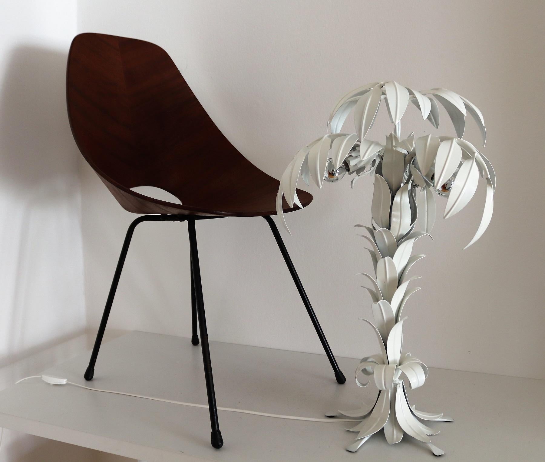 Mid-Century White Palm Tree Table Lamp by Hans Kögl, 1970s For Sale 10