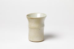 Midcentury White Porcelain Ceramic Vase by Elisabeth Joulia La Borne, 1970